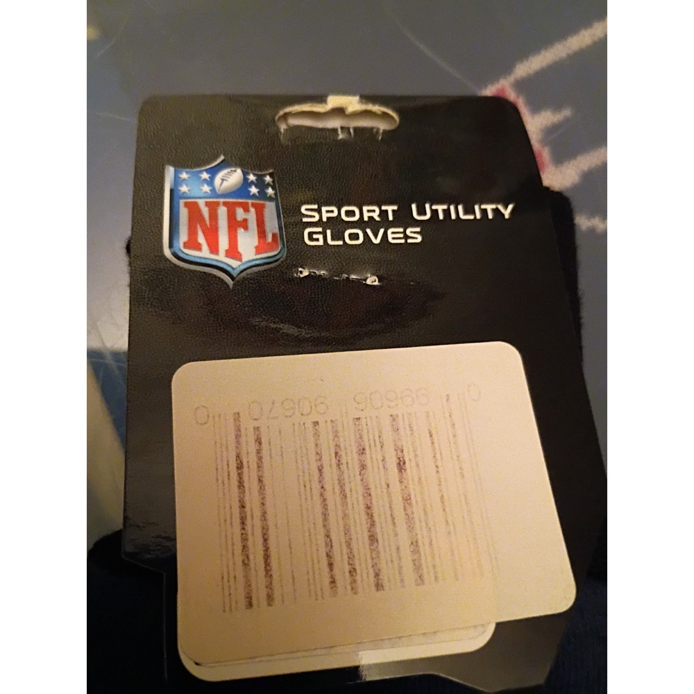 New NFL Utility Work Sport Garden Grip Gloves Blue - Picture 4 of 4